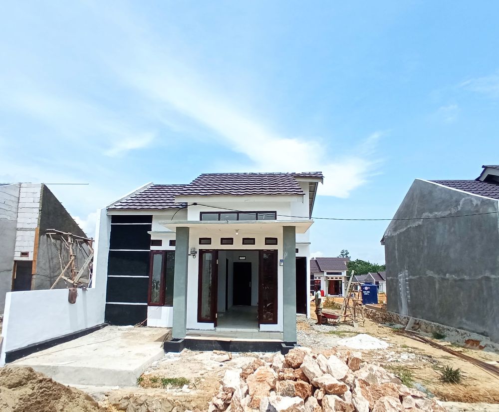 foto tampak rumah tipe 36 FLPP Bersubsidi perumahan Balai Pangeran Residence