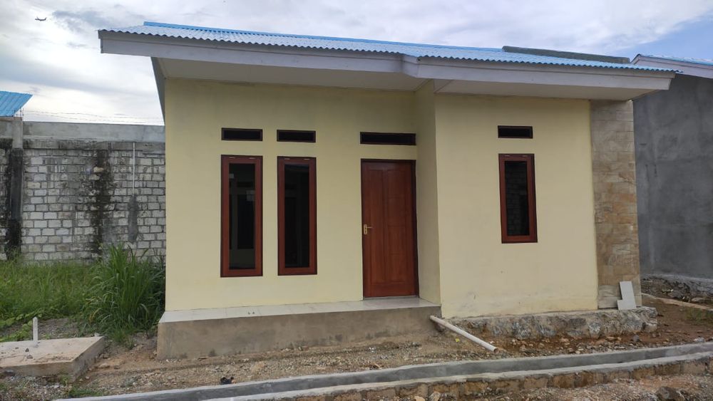 foto tampak rumah tipe 36/100 perumahan Griya Qaliwe