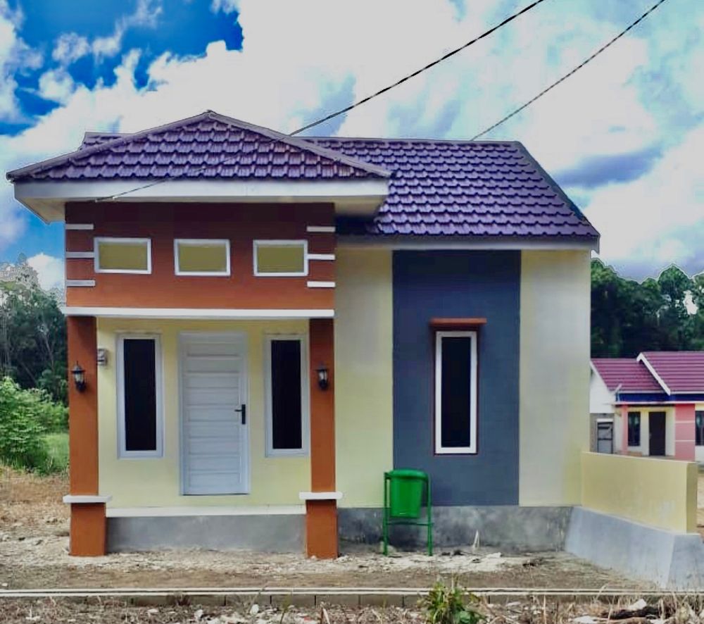 foto tampak rumah tipe 36/120 perumahan Perumahan Sangkai Permai