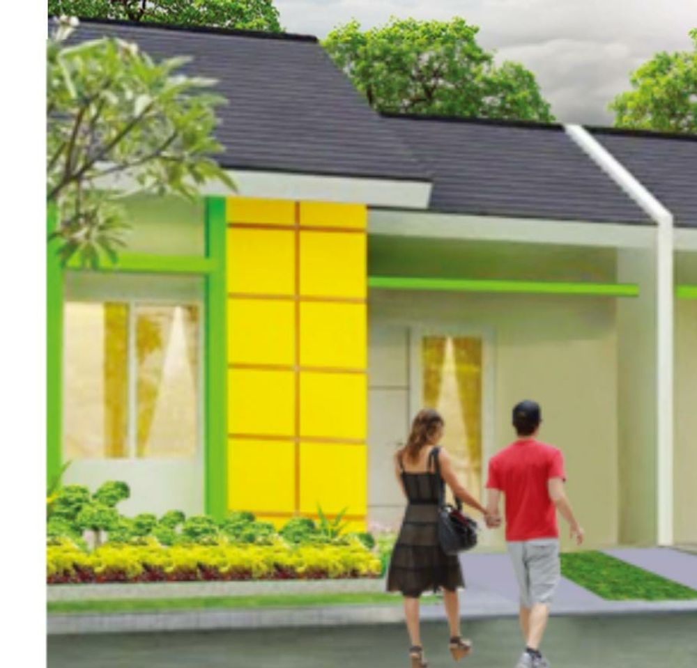foto tampak rumah tipe 30/72 perumahan GREEN LAVENDER AVENUE