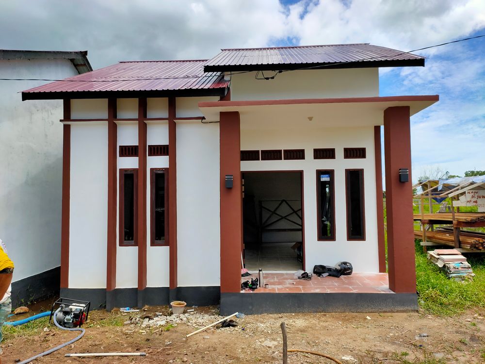 foto tampak rumah tipe 36 perumahan VILLA KOTA INTAN 2 LANJUTAN