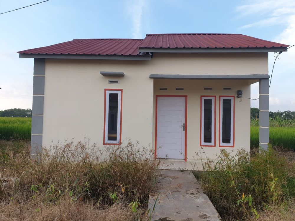 foto tampak rumah tipe 36 perumahan Villa Permata Ampera II