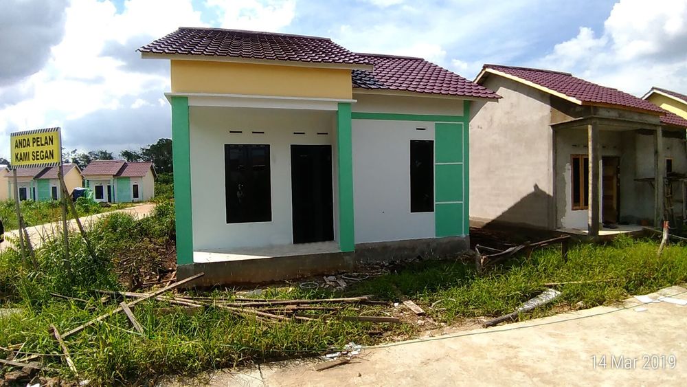 foto tampak rumah tipe 36/135 perumahan GREEN KAPUR VILLAGE