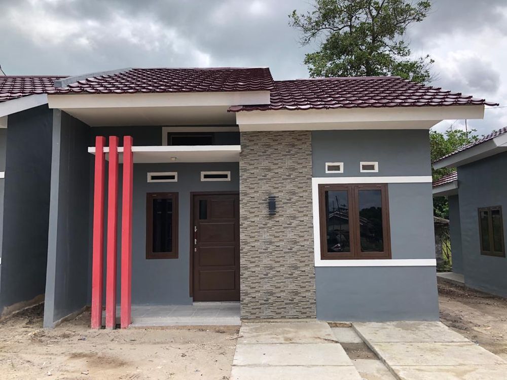 foto tampak rumah tipe 36 perumahan AYRA SRIWIJAYA RESIDENCE