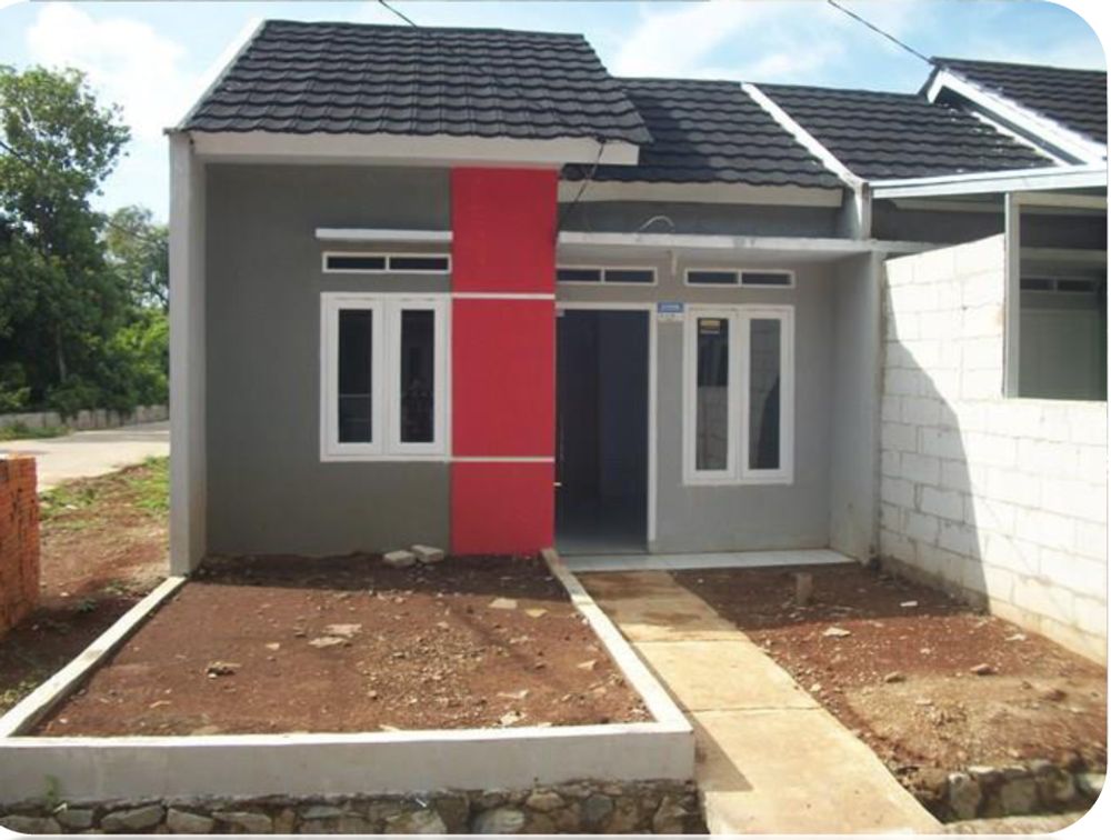 foto tampak rumah tipe 30/60 perumahan Griya Karundang Asri