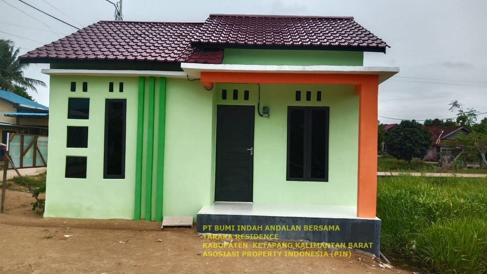 foto tampak rumah tipe 36 perumahan TARAKA RESIDENCE