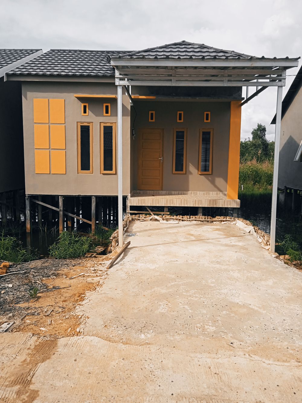 foto tampak rumah tipe 36 perumahan Komplek Asyifa Perdana Mandiri 2