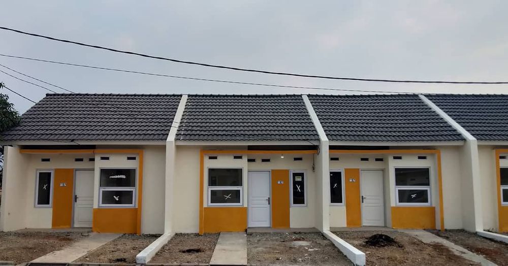 foto tampak rumah tipe LILY perumahan Fortuna Campakasari
