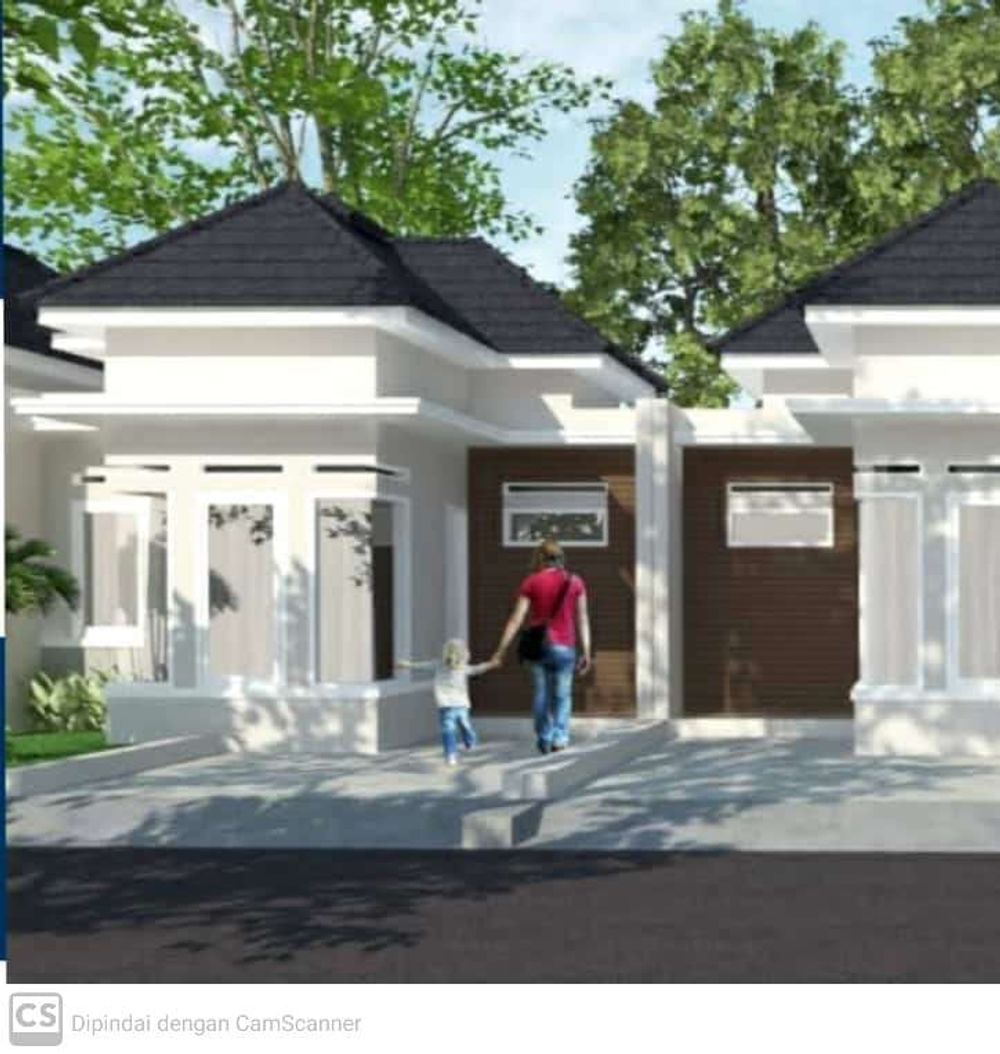 foto tampak rumah tipe ANGREK perumahan Fortuna Campakasari