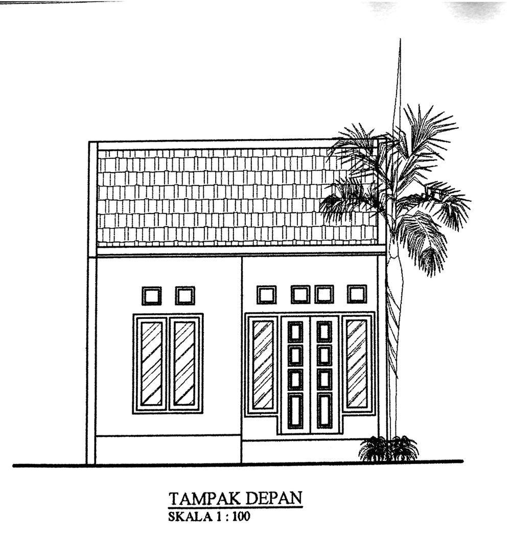 foto tampak rumah tipe 32/75 perumahan Perumahan kubu lestari II