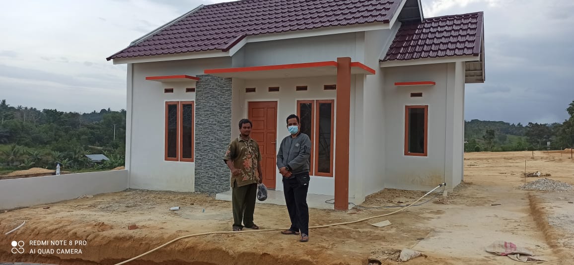 foto tampak rumah tipe 36 perumahan PESONA BUDI LUHUR