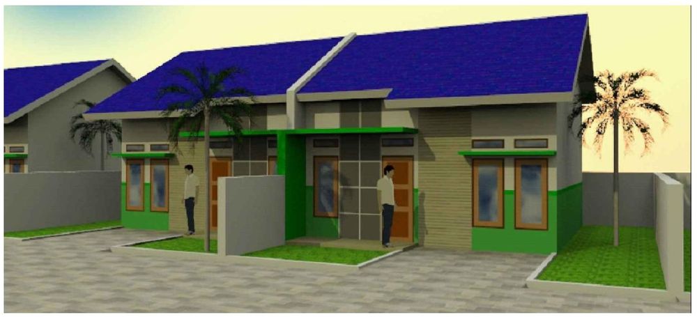 foto tampak rumah tipe 36 perumahan MARIFAT BERKAH JAYA