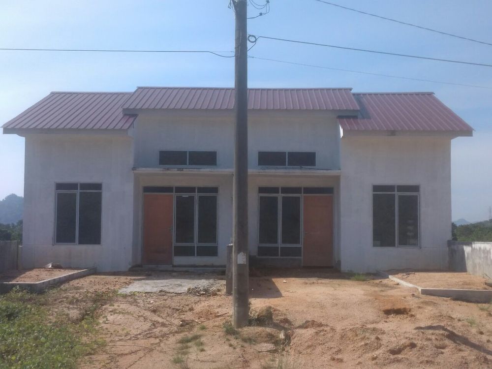 foto tampak rumah tipe 36 perumahan Harmoni Residence