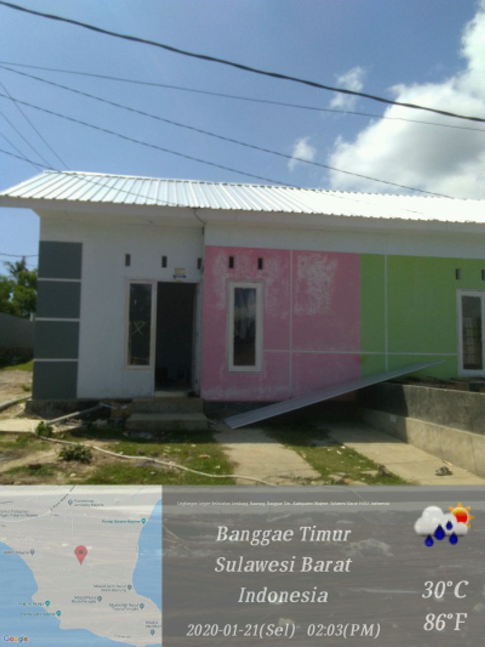 foto tampak rumah tipe 36/91 perumahan PERUMAHAN LEMBANG PERMAI