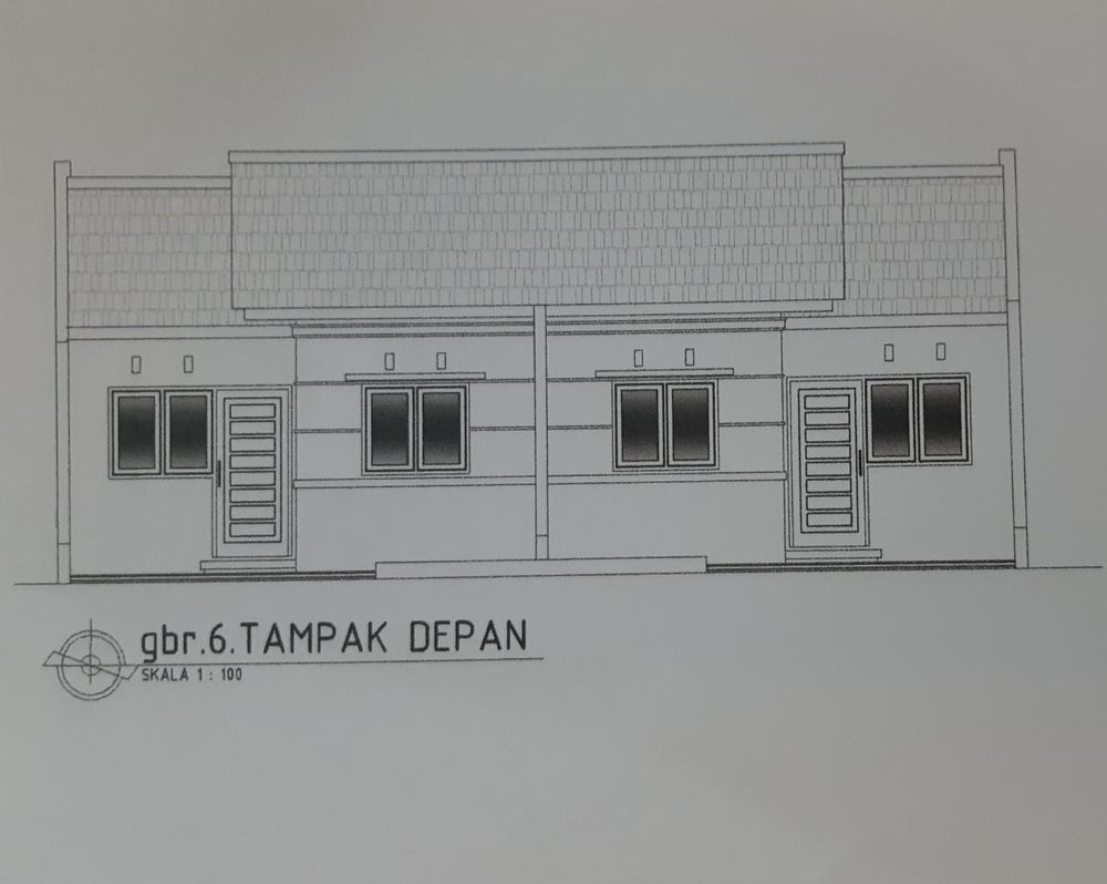 foto tampak rumah tipe 36 perumahan AYUNDA RESIDENCE