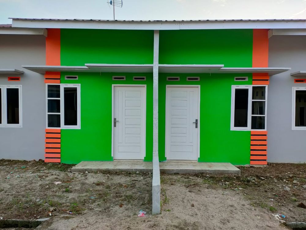 foto tampak rumah tipe 36/77 perumahan MUTIARA SALSABILLA 