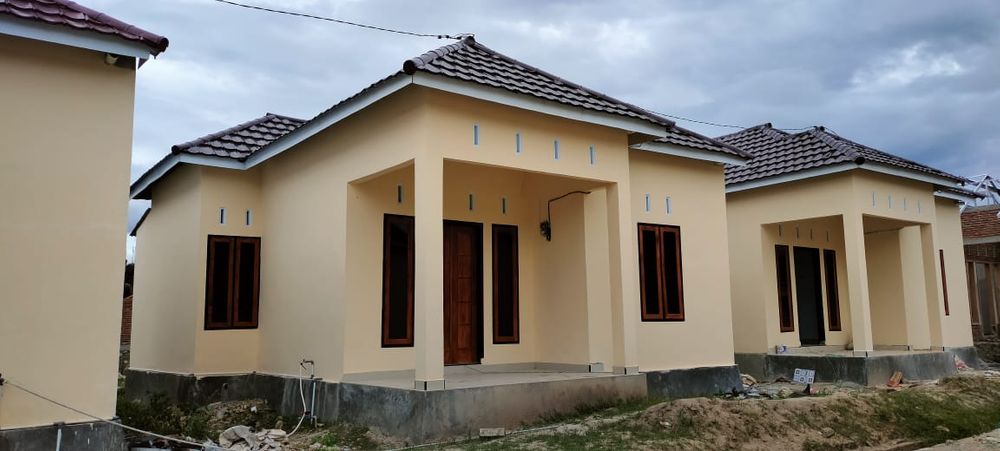 foto tampak rumah tipe 36/108 perumahan Perum Surya Pagi 2