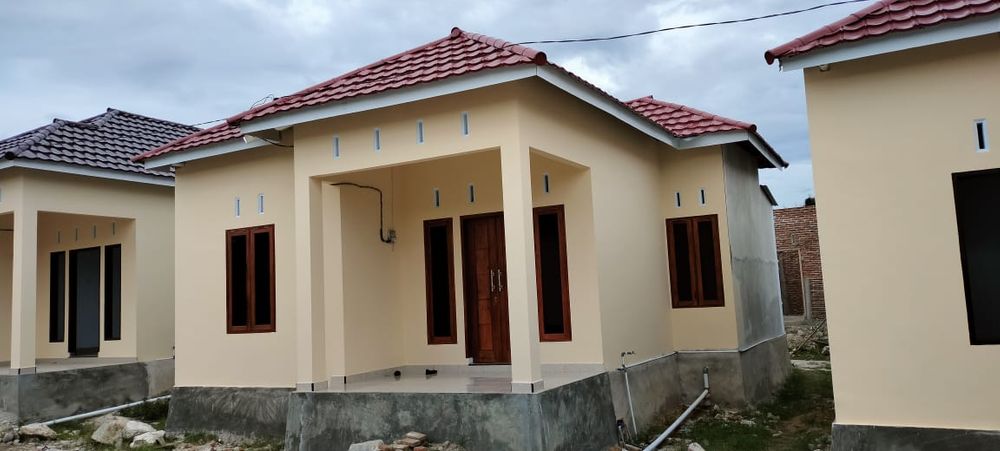 foto tampak rumah tipe 45/135 perumahan Perum Surya Pagi 2