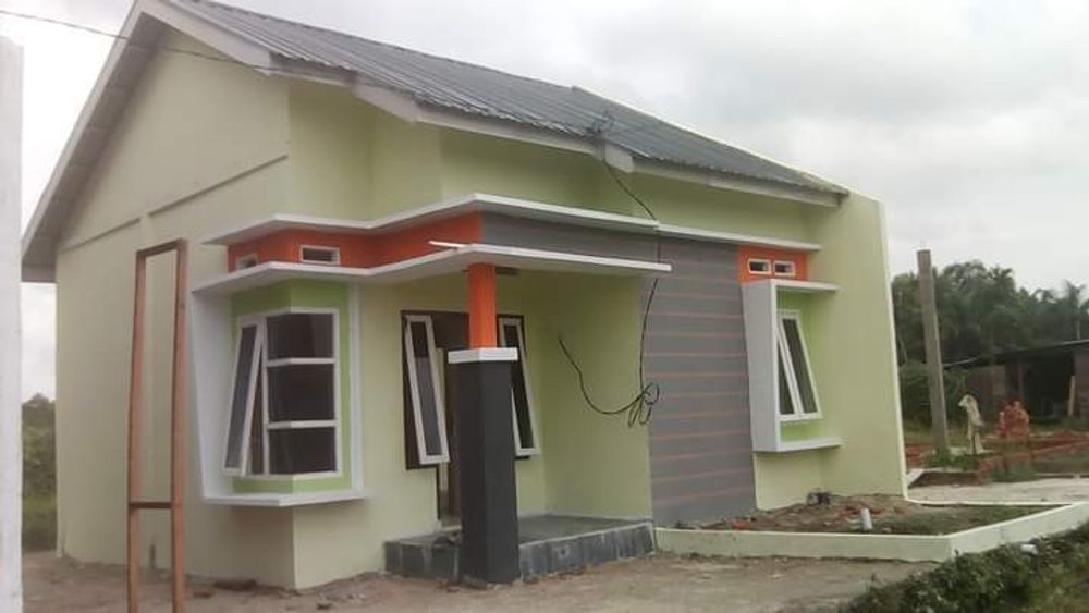 foto tampak rumah tipe RSH perumahan Bintang Residence
