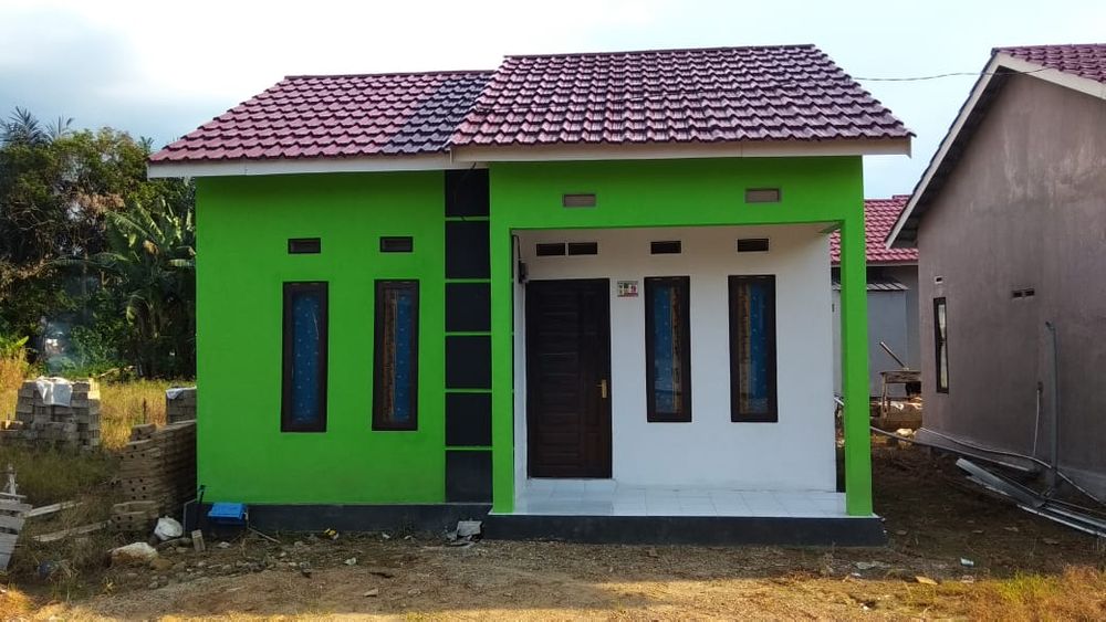 foto tampak rumah tipe 36 perumahan BANUA  JINGAH CITRA MUHIBBIEN