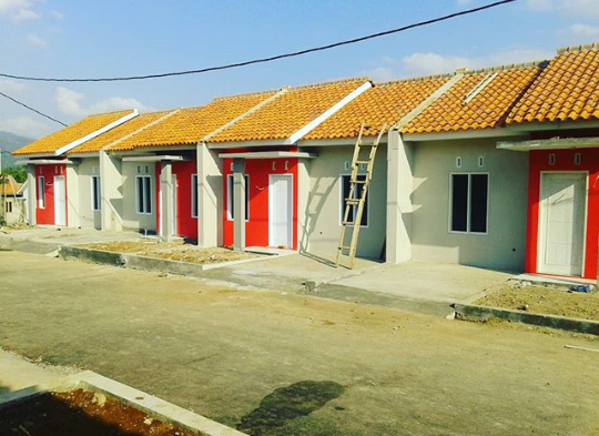 foto tampak rumah tipe 36/66 perumahan Bumi citra rajapolah