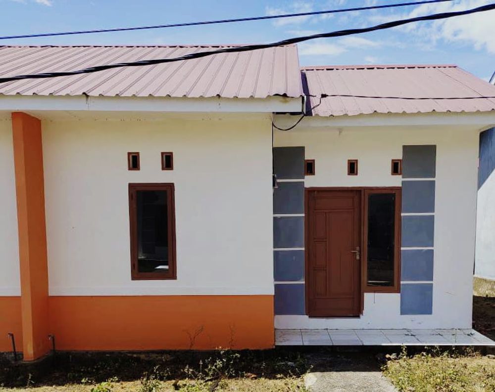 foto tampak rumah tipe 36 perumahan BONE CIPTA LESTARI