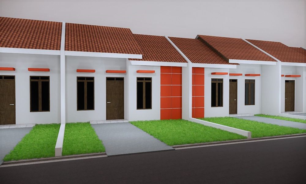 foto tampak rumah tipe 28/60 perumahan VILLA PERMATA HIJAU