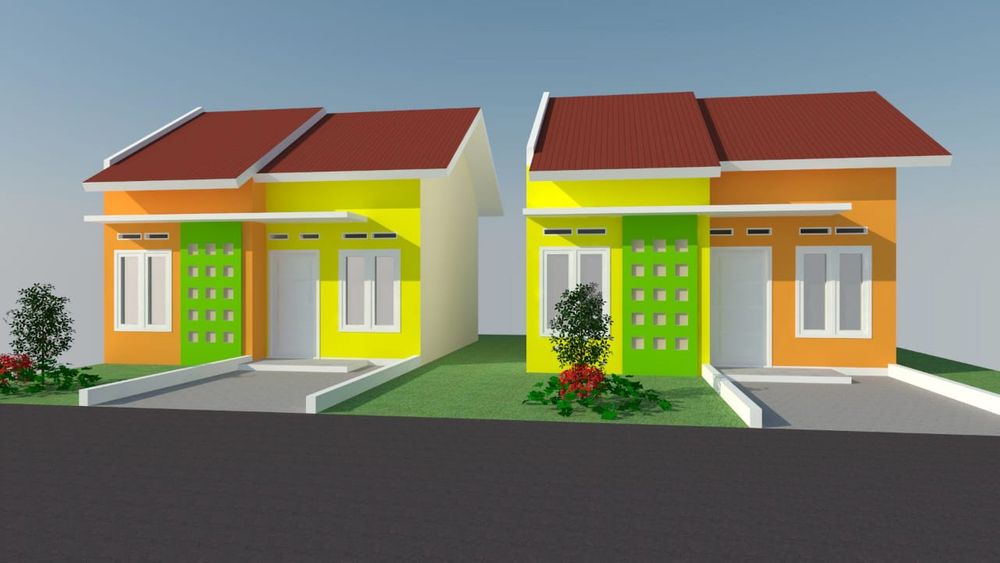 foto tampak rumah tipe 36 perumahan GRIYA ARRAHIIM