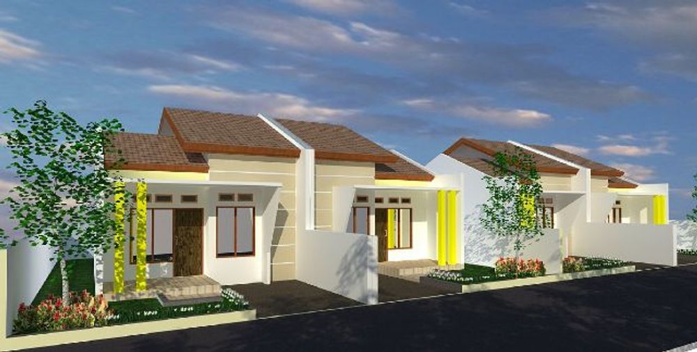 foto tampak rumah tipe 38/105 perumahan Indah Lestari