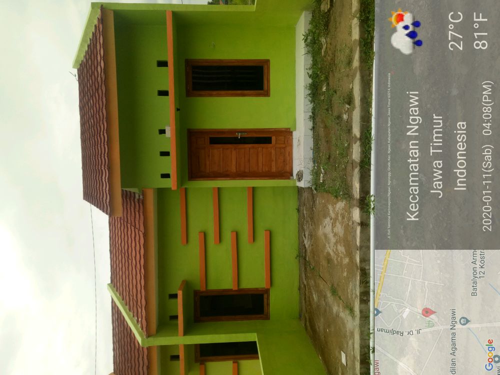 foto tampak rumah tipe 36 perumahan Grudo Asri