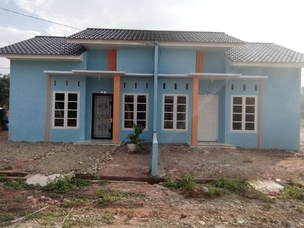 foto tampak rumah tipe 36/112 perumahan Pulo Payung Nauli.