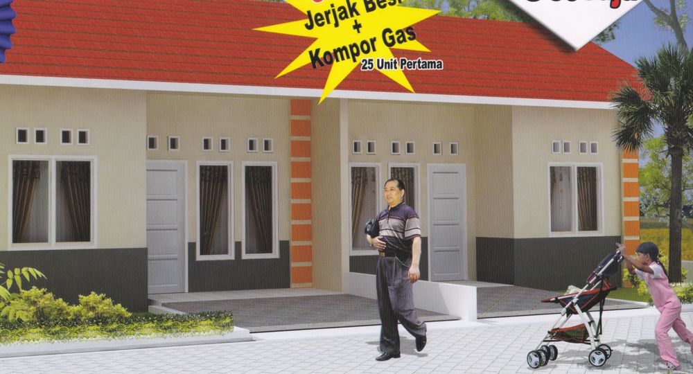 foto tampak rumah tipe 36 perumahan Perumahan Tanah Merah Asri