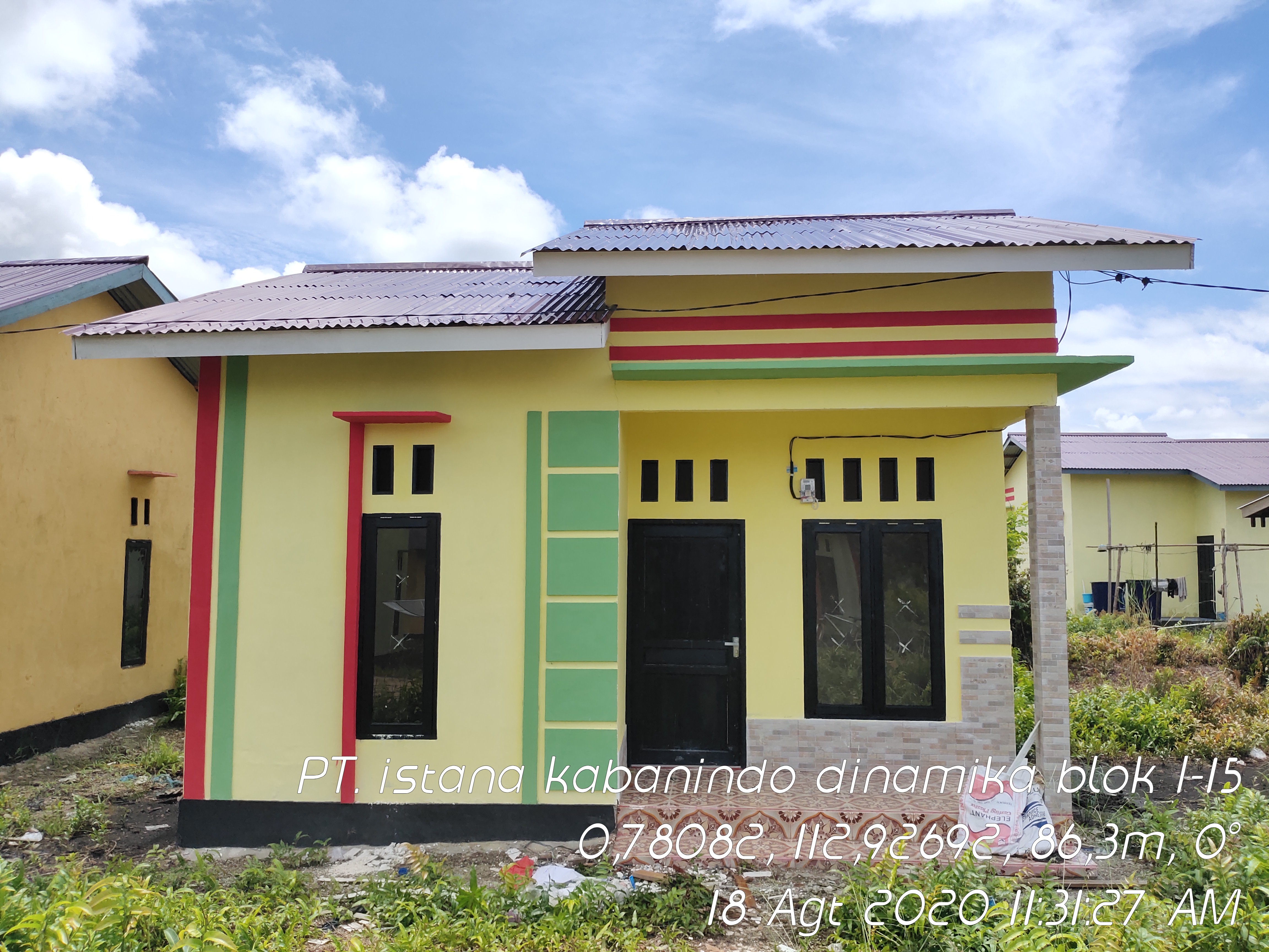 foto tampak rumah tipe 36 perumahan ISTANA KABANINDO PERMAI