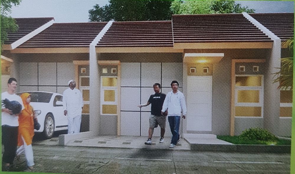 foto tampak rumah tipe Jamrud perumahan GRIYA SERANG KHARISMA