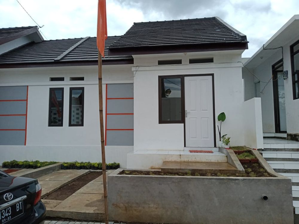 foto tampak rumah tipe 30 perumahan Pakis Hasanah Smart Living
