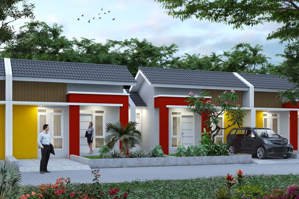 foto tampak rumah tipe 36/105 C perumahan Perumnas Kraton Harmoni Pasuruan
