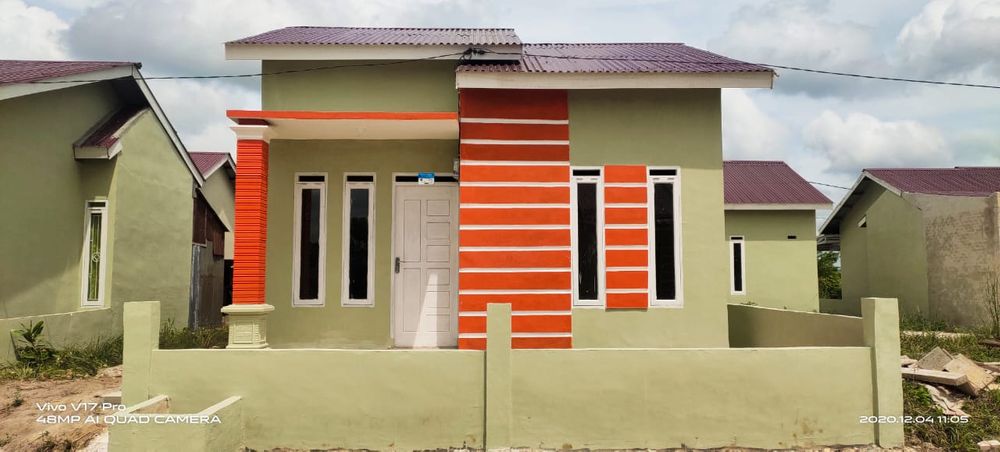 foto tampak rumah tipe 36 perumahan Taman Guru Residence