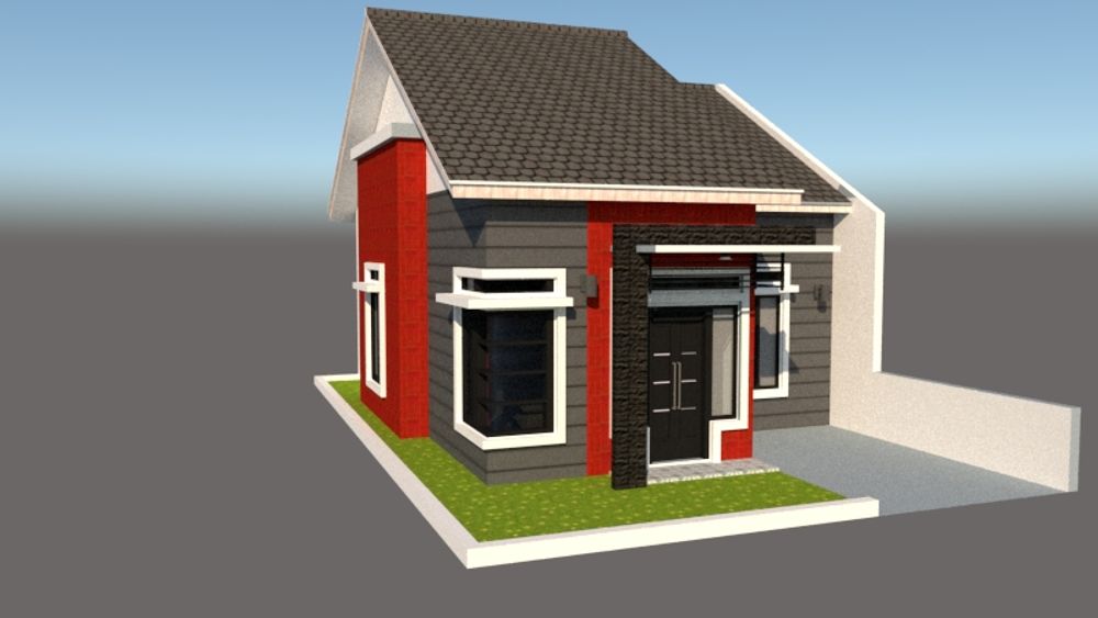 foto tampak rumah tipe 45/84 perumahan BYDIEL REGENCY