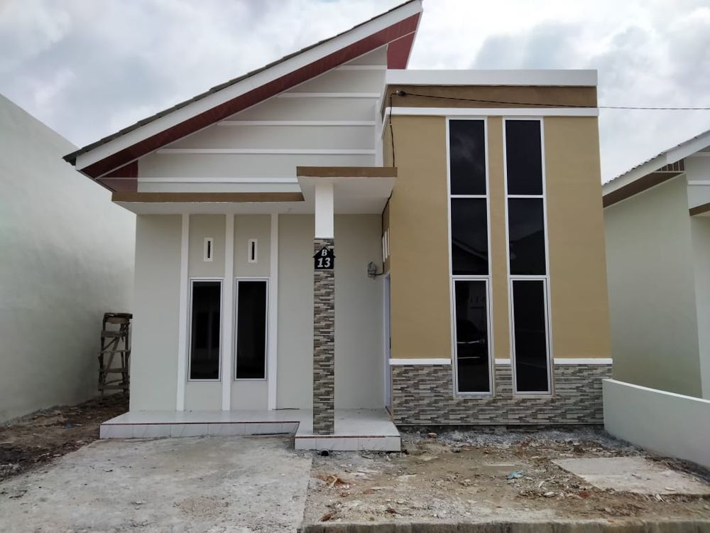 foto tampak rumah tipe 45 perumahan SAHARA RESIDENCE