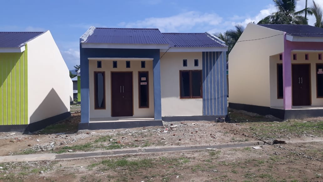 foto tampak rumah tipe 36 perumahan Griya Hutuo Permai