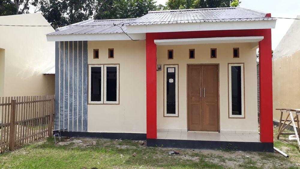foto tampak rumah tipe 36 perumahan Griya Hutuo Permai