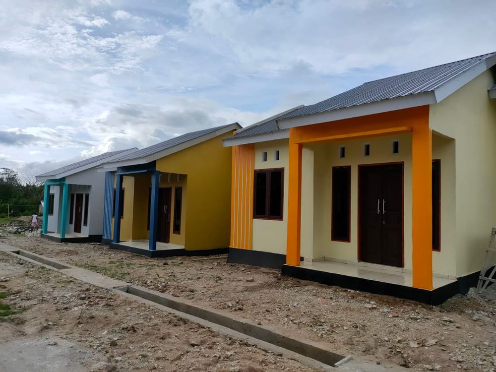 foto tampak rumah tipe 36 perumahan Griya Hutuo Permai