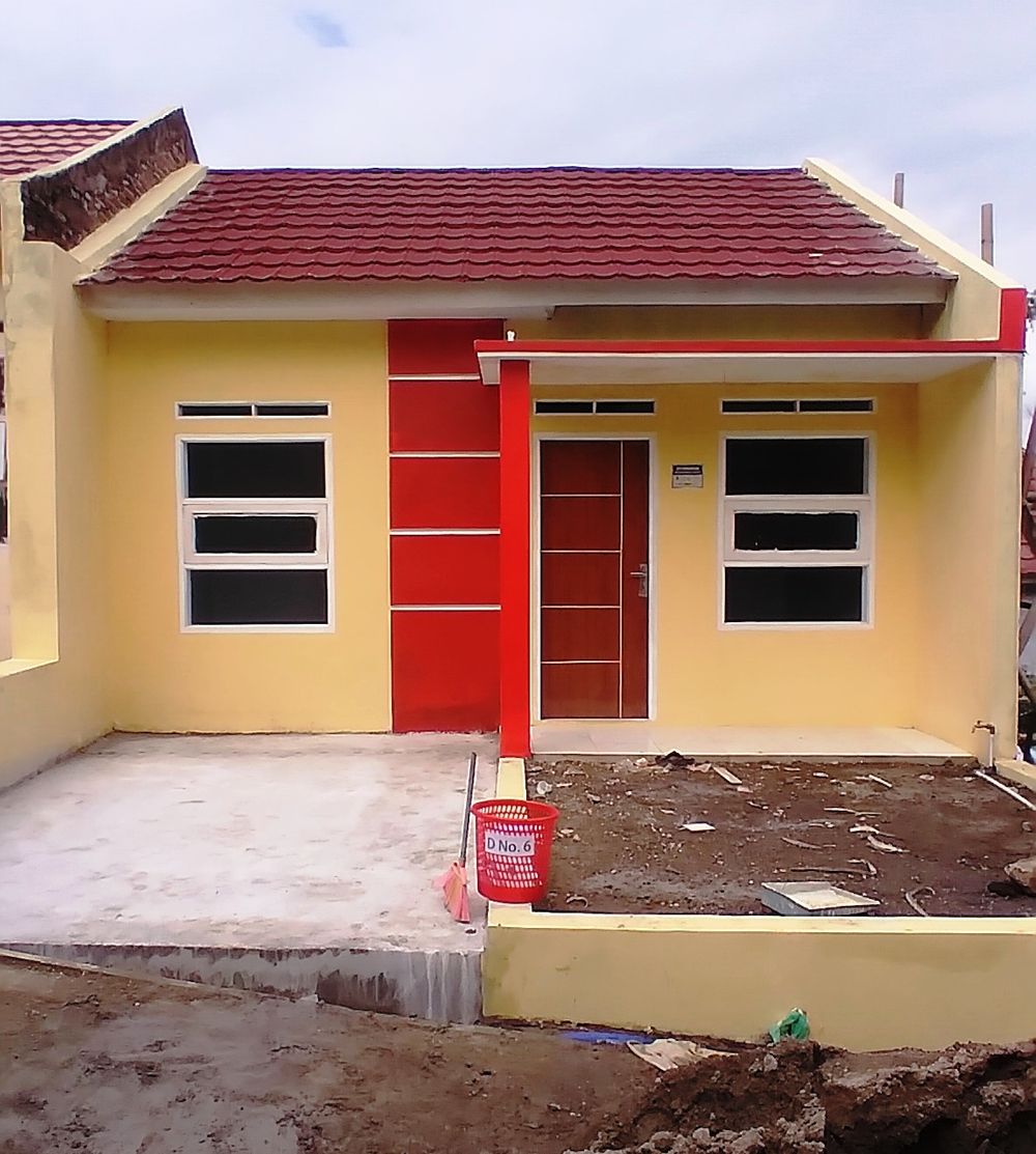 foto tampak rumah tipe 30 perumahan Situgede Madani (MBR)