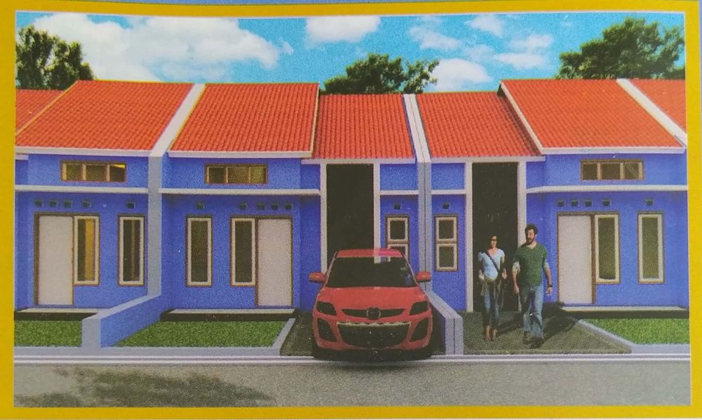 foto tampak rumah tipe 36 perumahan Graha Utama Proto