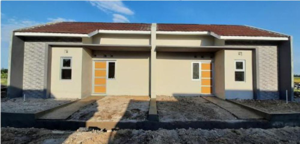 foto tampak rumah tipe 32/64 perumahan Griya Asri Gadingan