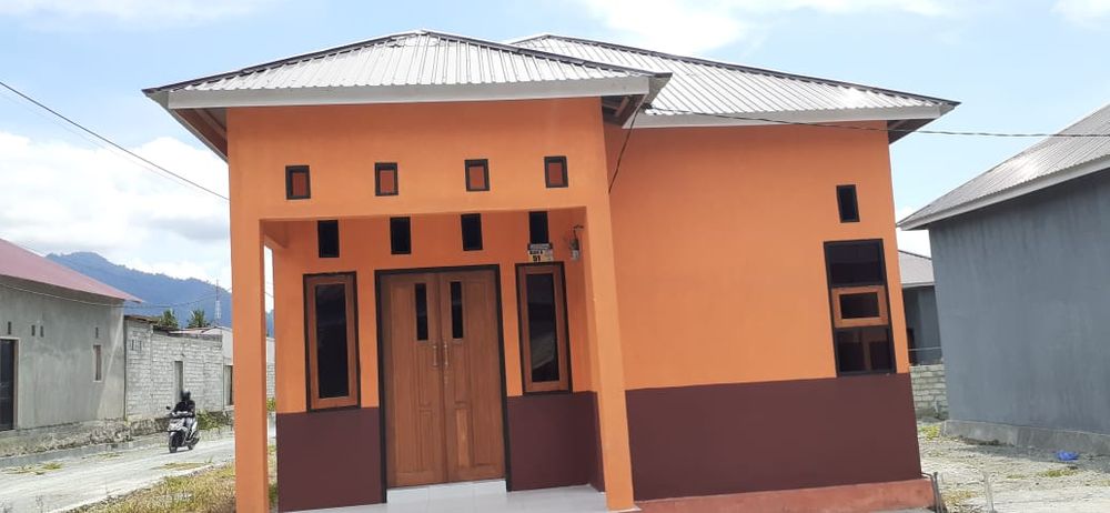foto tampak rumah tipe 36 perumahan Grand Cempaka 