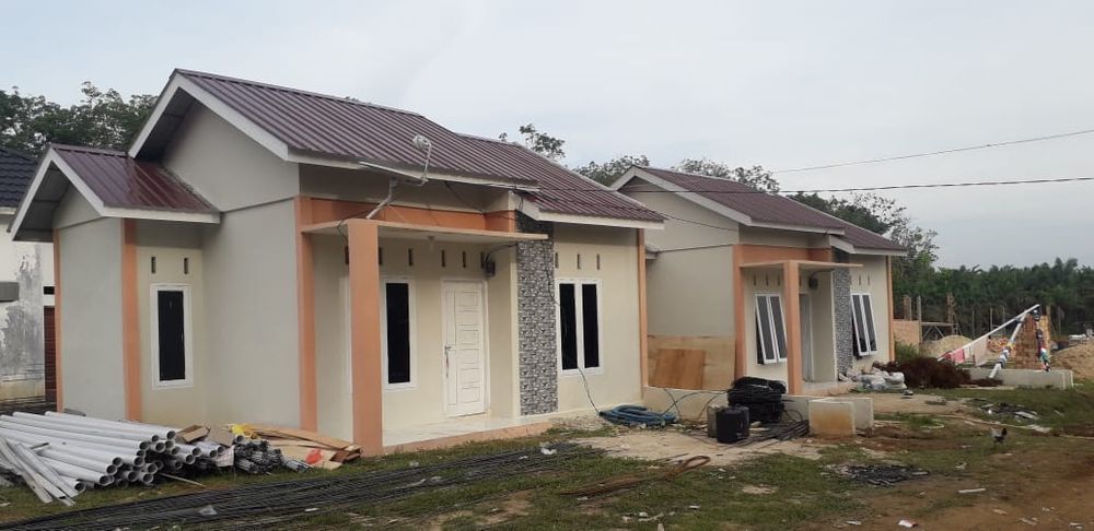 foto tampak rumah tipe Rsh perumahan Villa rona indah