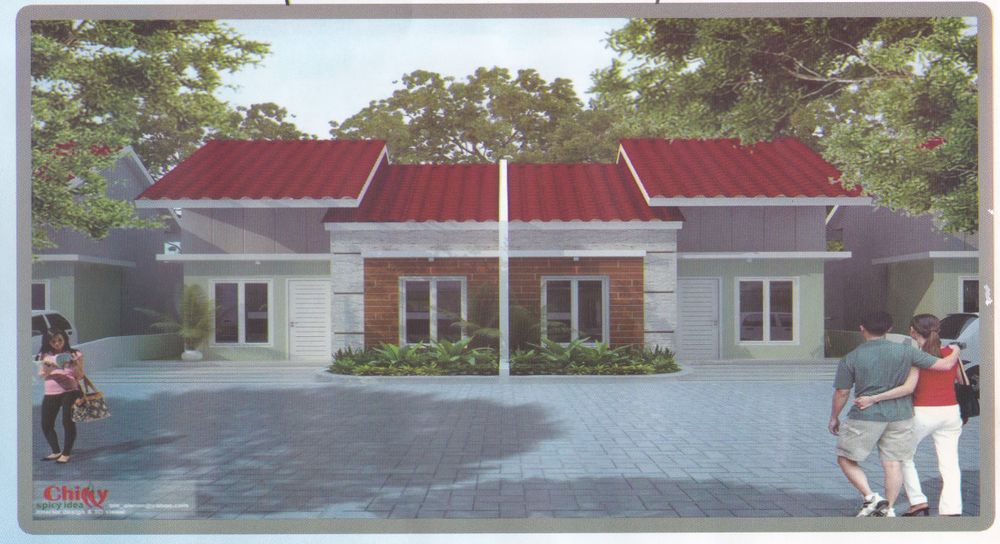 foto tampak rumah tipe 36 perumahan GRAND SENTOSA RESIDENCE