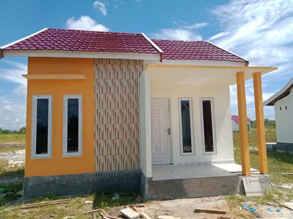 foto tampak rumah tipe 36 perumahan GRIYA AZNA SAWANG INDAH