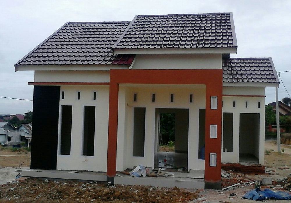 foto tampak rumah tipe 45 perumahan Mulia indah asri